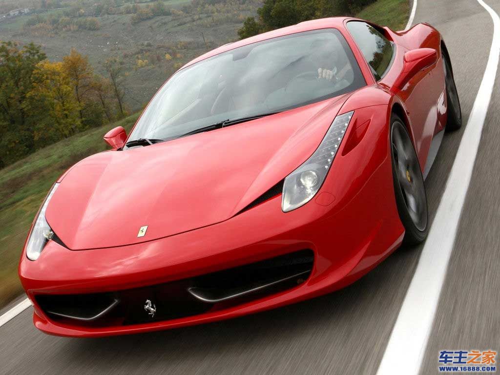 红色 法拉利458 italia