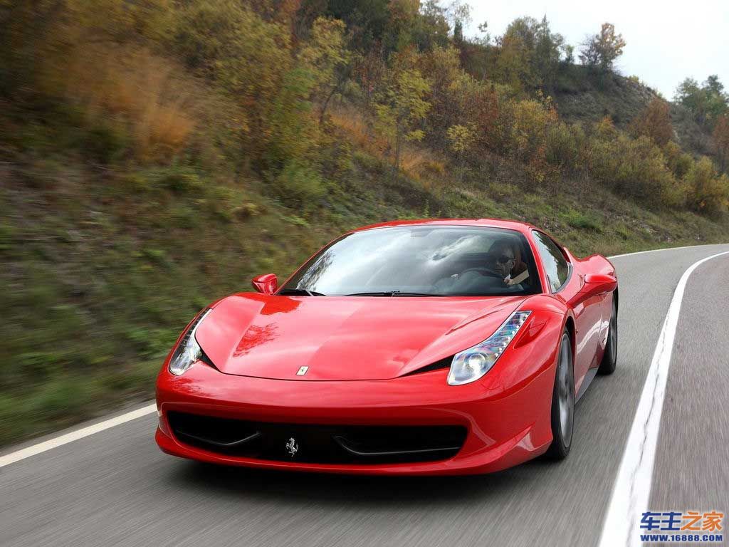 红色 法拉利458 italia