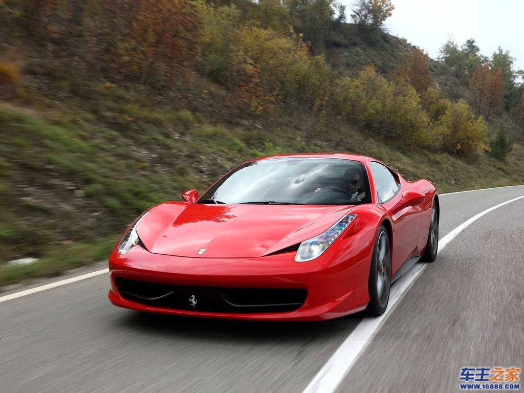 红色 法拉利458 italia