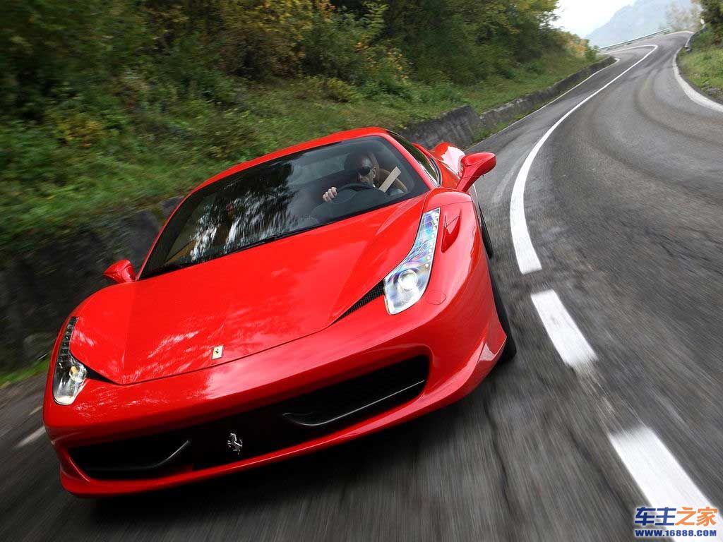 红色 法拉利458 italia