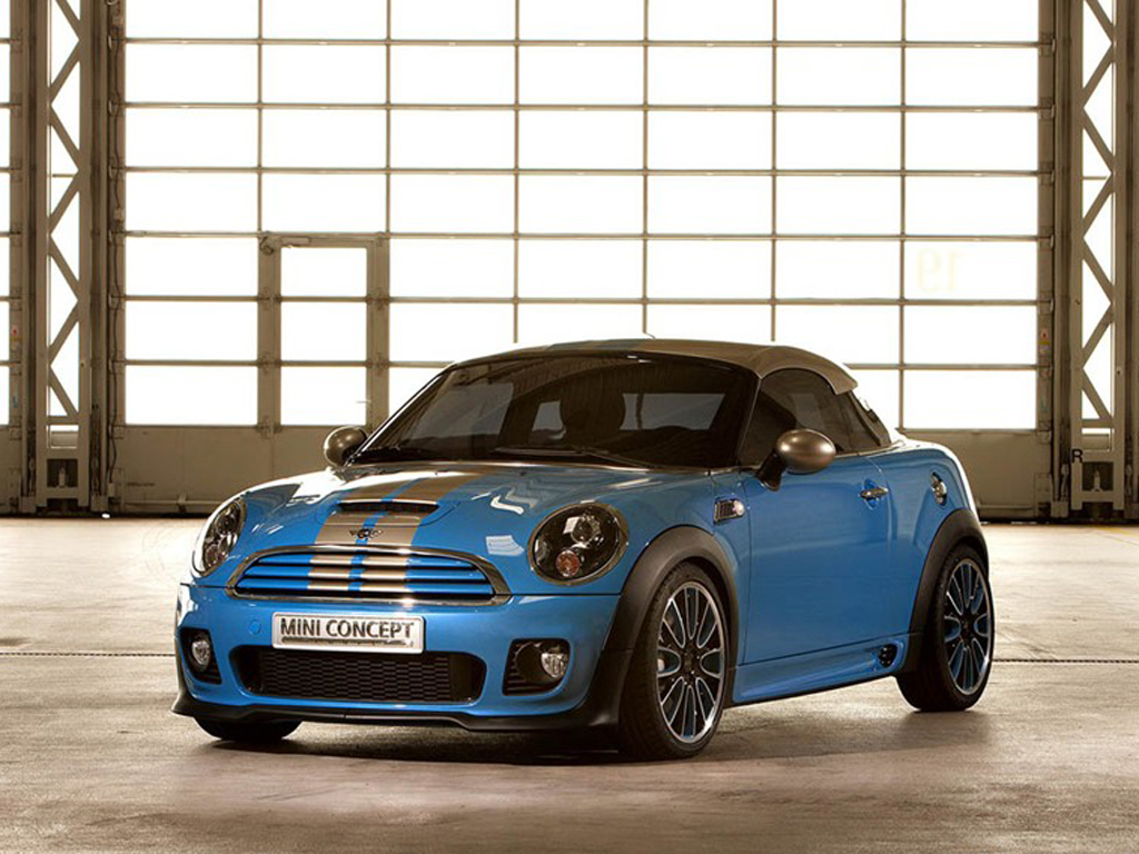 mini coupe s,minicoupe 蓝色mini coupe concept车前左侧