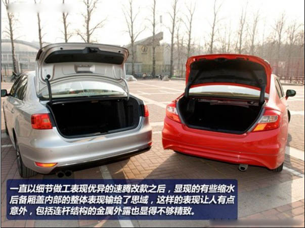 作为家用车谁更称职 新速腾对比新思域(23) 大家车网