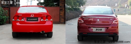 11万紧凑级的抉择 东风思铭对比标致308(8) 大家车网