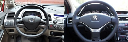 11万紧凑级的抉择 东风思铭对比标致308(12) 大家车网