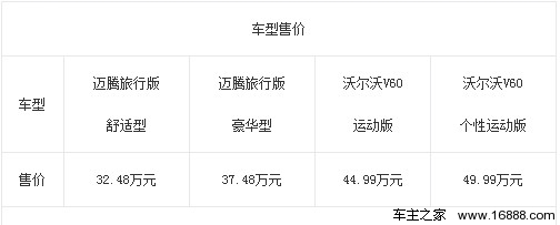 沃尔沃V60与迈腾旅行版 空间和性能的平衡(13) 大家车网