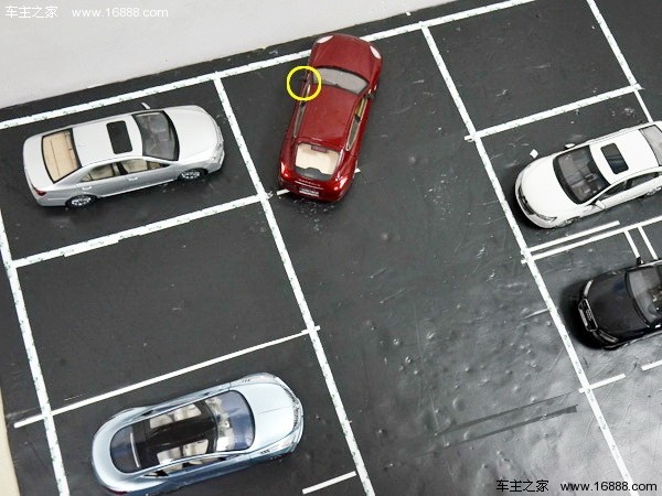 图解倒车入库技巧(2)非字型停车位_停车技巧 -